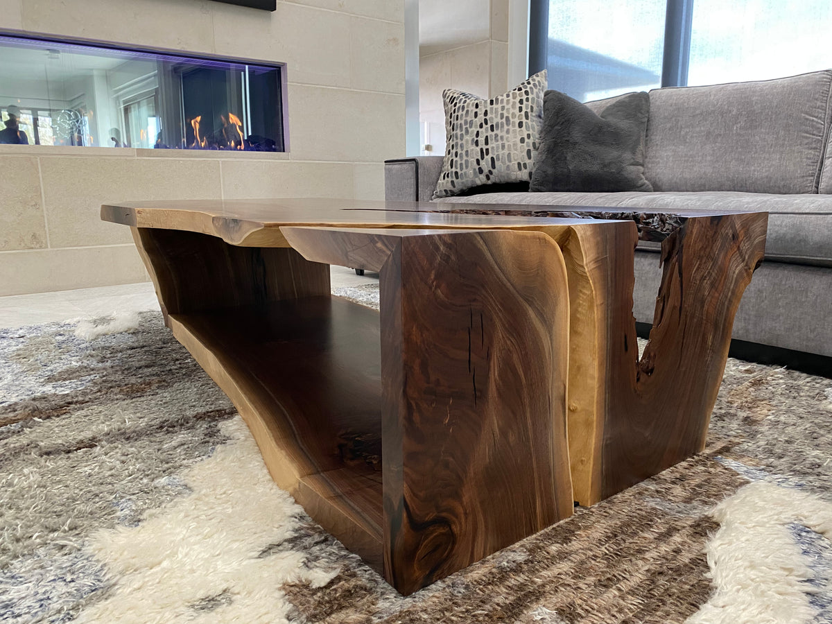 Live Edge Black Walnut Coffee Table