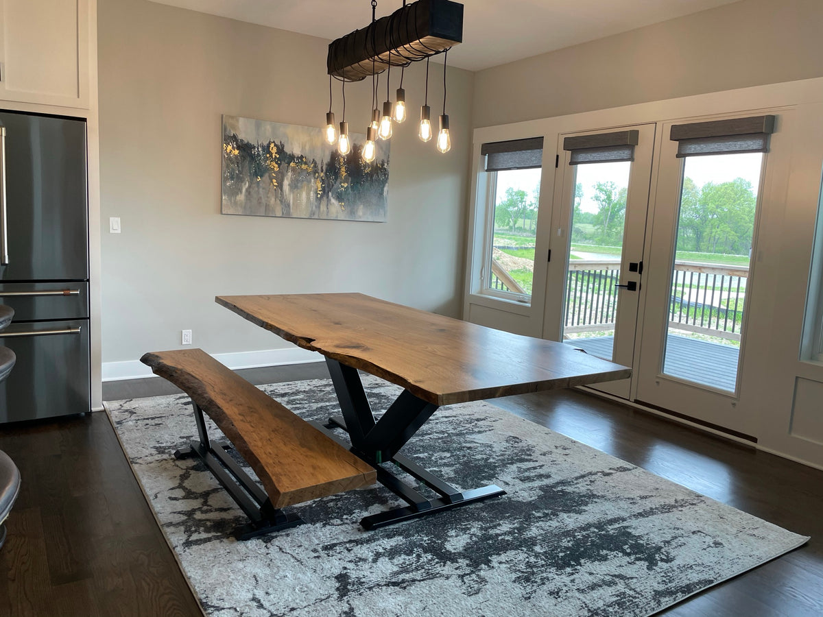 Live Edge White Oak Dining Table