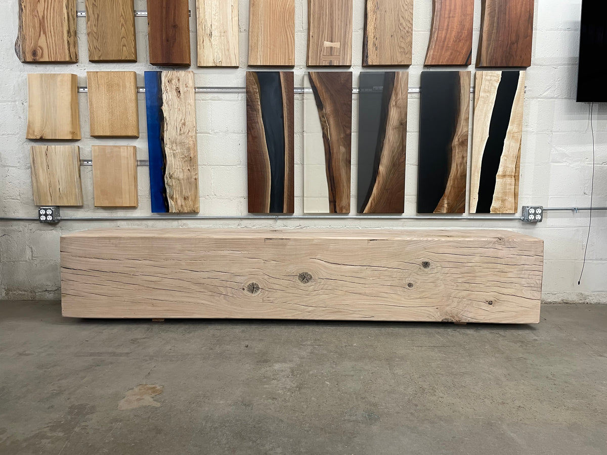 White Oak Beam Bench