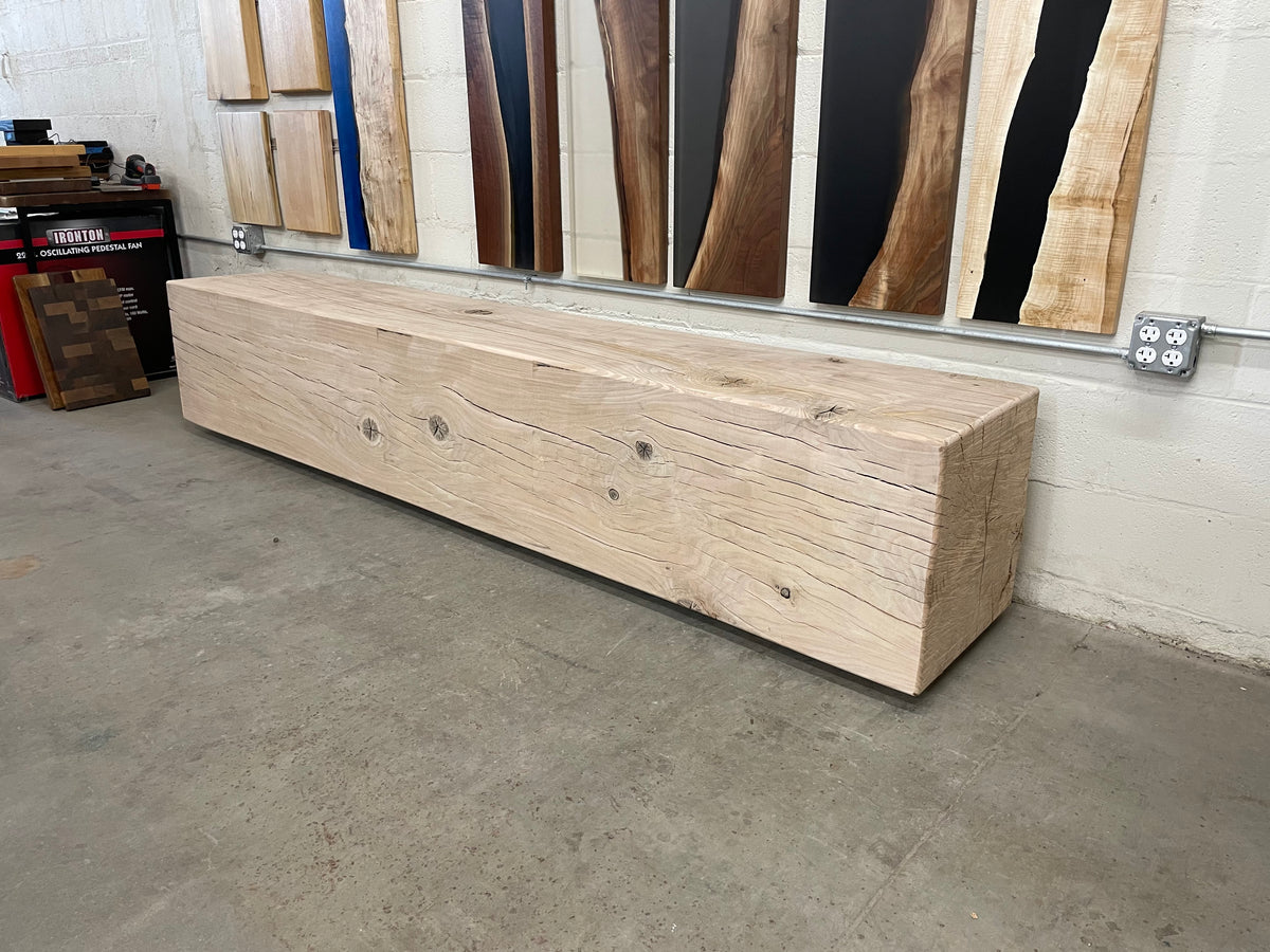 White Oak Beam Bench