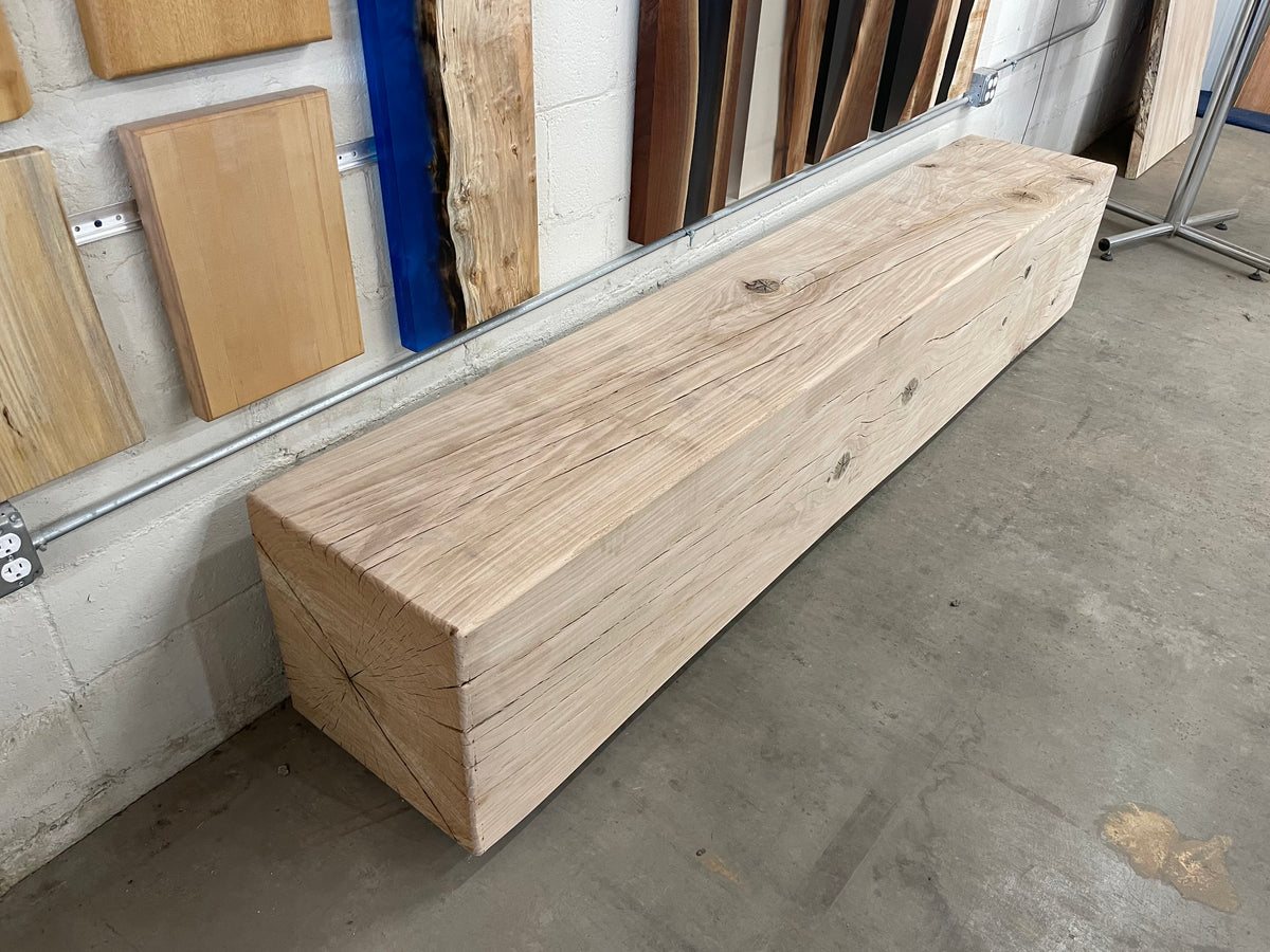 Solid Oak Bench 344