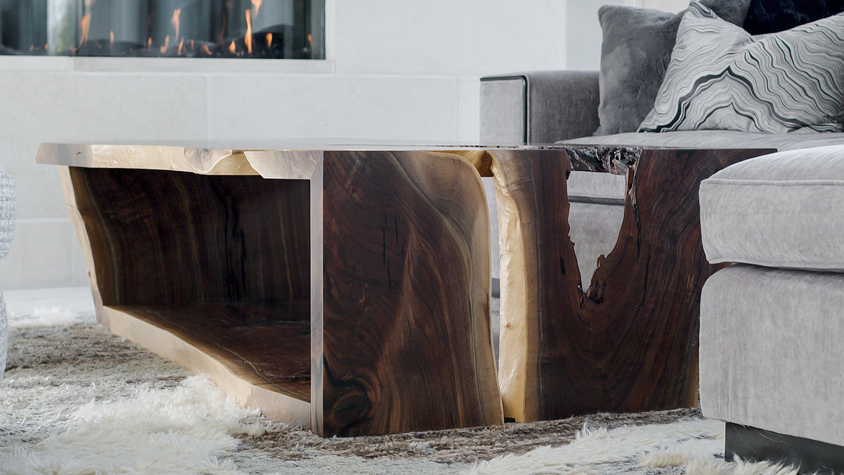Live Edge Black Walnut Coffee Table